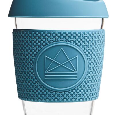 Neon Kactus Reusable Glass Coffee Cups 12oz- Super Sonic