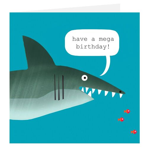 DN06 Megalodon Birthday Card