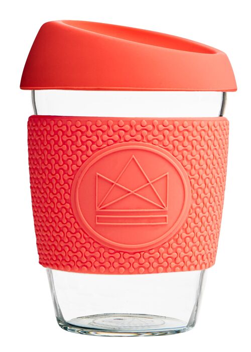 Neon Kactus Reusable Glass Coffee Cups 12oz- Dream Believer