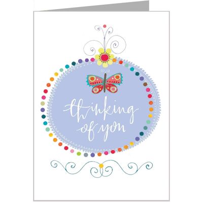 FF13 Thinking of You Card with Silver Foiling