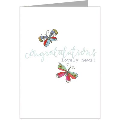 FF04 Congratulations Card with Silver Foiling