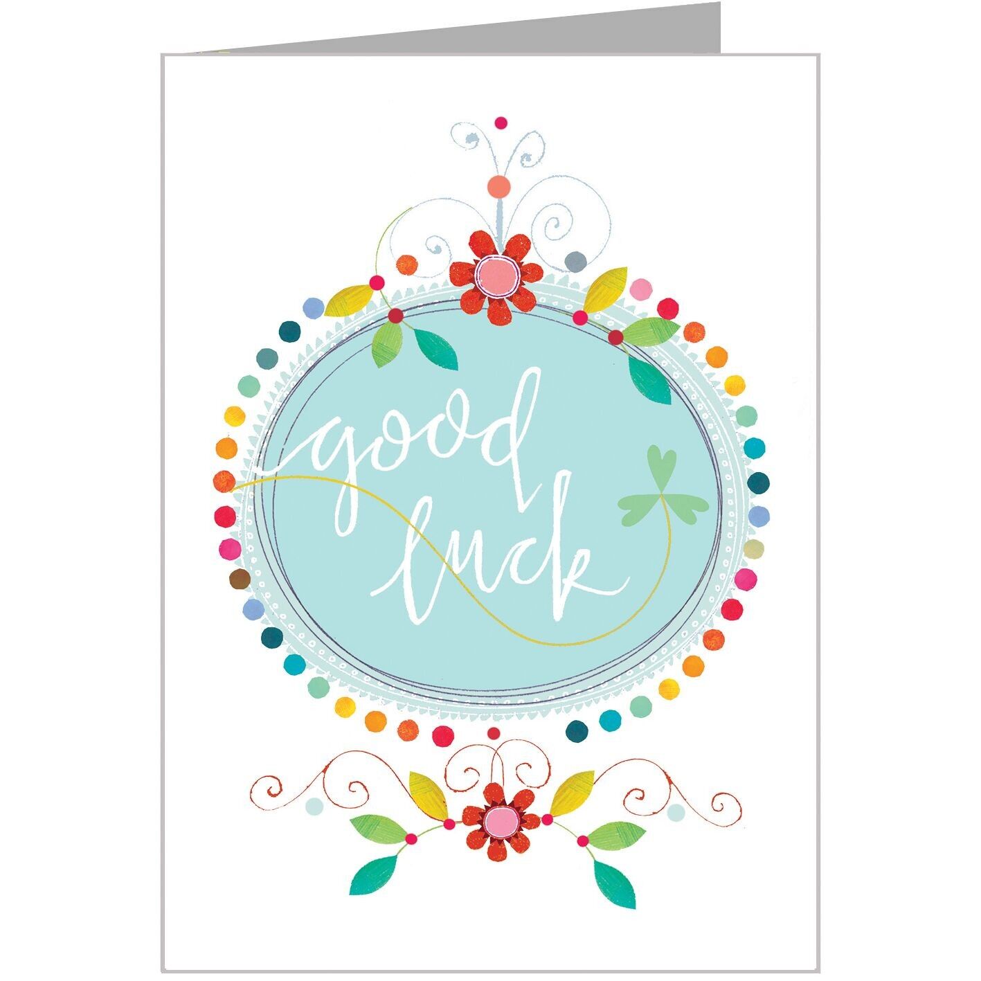 FF11 Good Luck Card with Silver Foiling