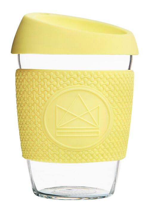 Neon Kactus Reusable Glass Coffee Cups 12oz- Sun Is Shining