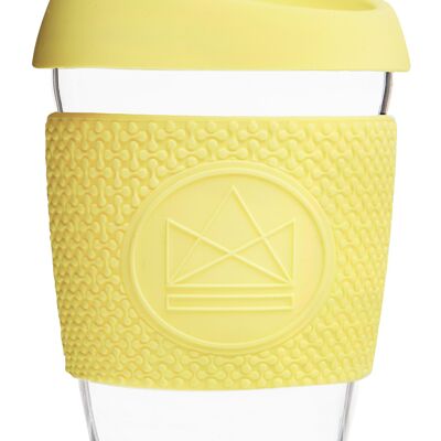 Tasses à café en verre réutilisables Neon Kactus 12 oz - Le soleil brille