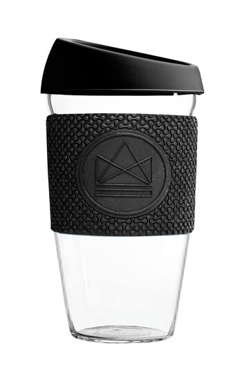 Tasses à café en verre réutilisables Neon Kactus 16 oz - Rock Star 2