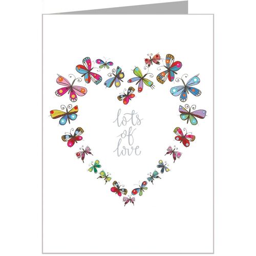 FF24 Lots of Love Card with Silver Foiling