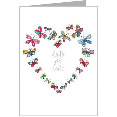 FF24 Lots of Love Card with Silver Foiling