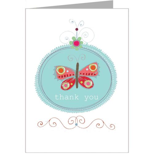 FF25 Thank You Card with Silver Foiling