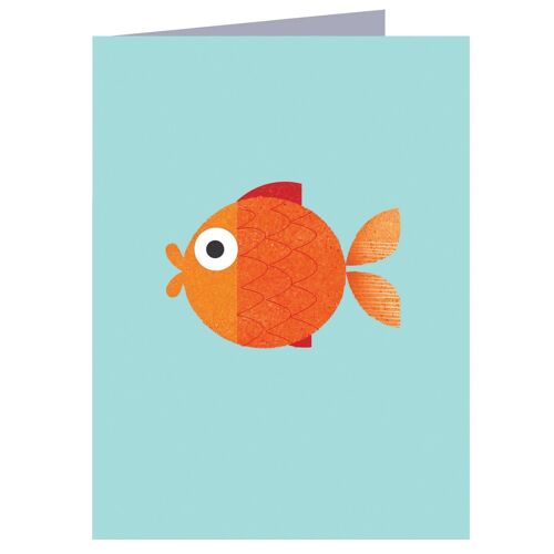 TW23 Mini Goldfish Greetings Card