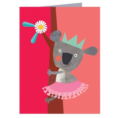 KTW43 Mini Koala Greetings Card