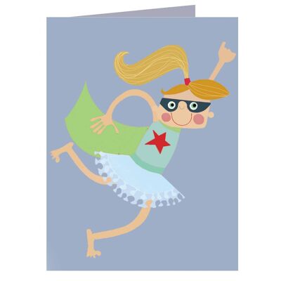 KTW54 Mini Super Hero Girlie Card