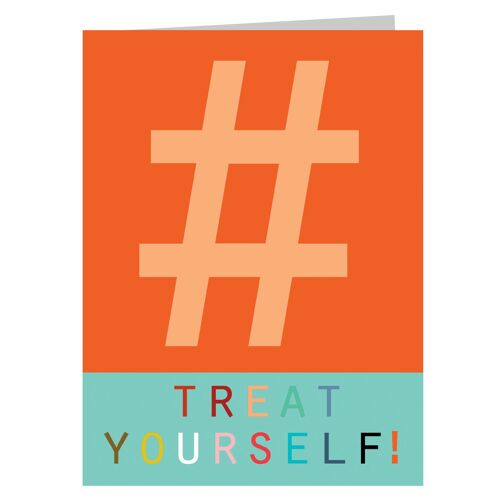 STW09 Mini Hashtag Treat Yourself Card