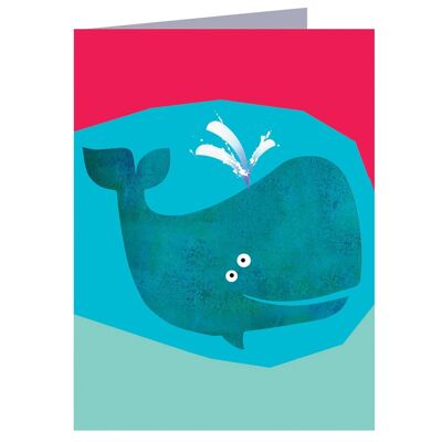 TW36 Mini Whale Greetings Card