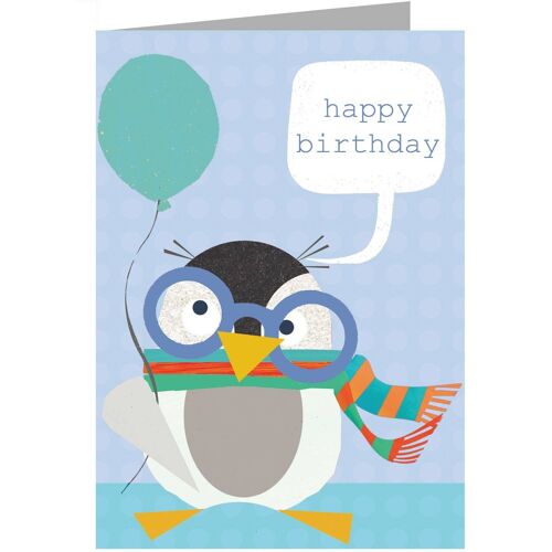 ZOS16 Penguin Birthday Card