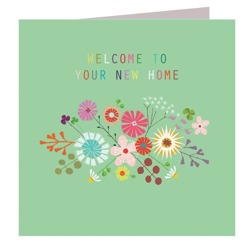 FL03 Floral New Home Card