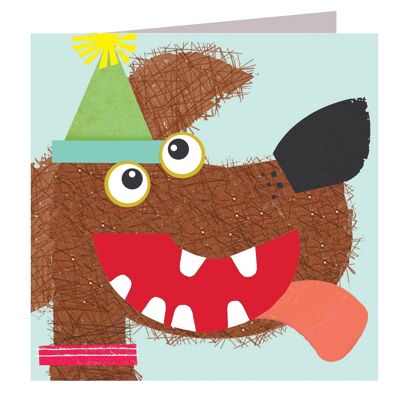 MY10 Lasergeschnittene Geburtstagskarte mit Scruffy-Dog