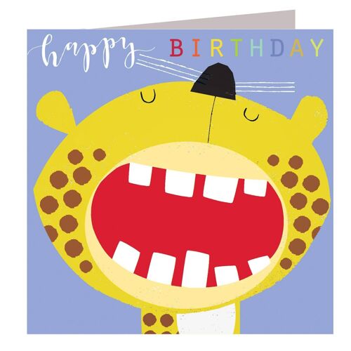 MY14 Laser Cut Cheetah Birthday Card