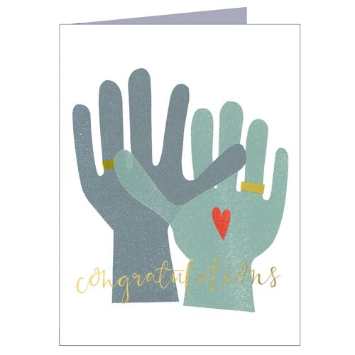 TW41 Mini Congratulations Card with Gold Foiling