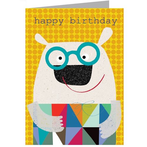 ZOS11 Polar Bear Birthday Card