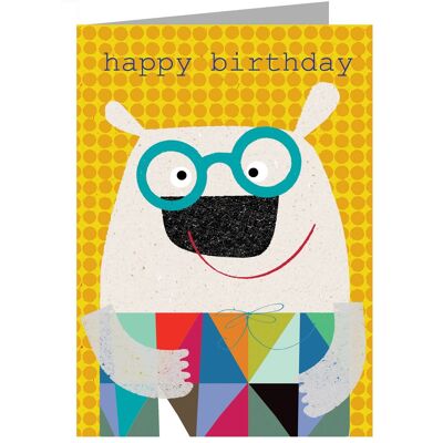 Carte d'anniversaire ours polaire ZOS11