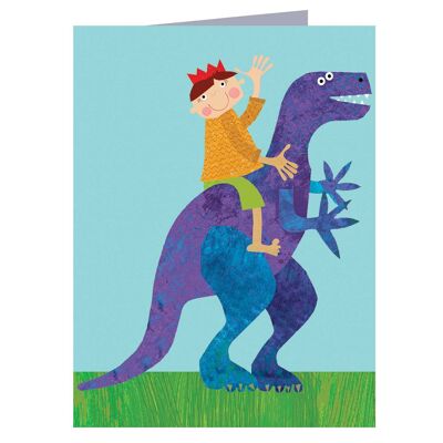 KTW40 Mini Boy on Dinosaur Card