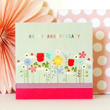 Carte de voeux d’anniversaire floral FL13 2