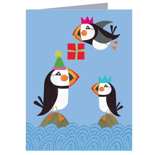 WTW60 Mini Puffin Greetings Card