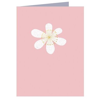 Carte Mini Blossom TW07 avec feuille d'or