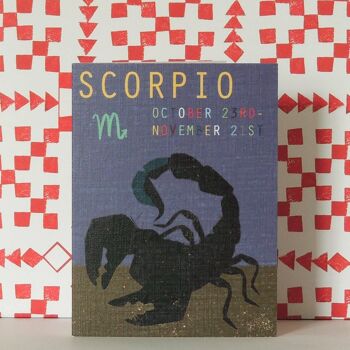 ZTW08 Mini carte du zodiaque Scorpion 3