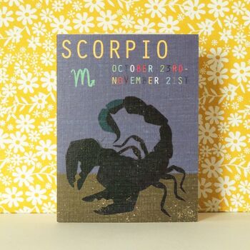 ZTW08 Mini carte du zodiaque Scorpion 4