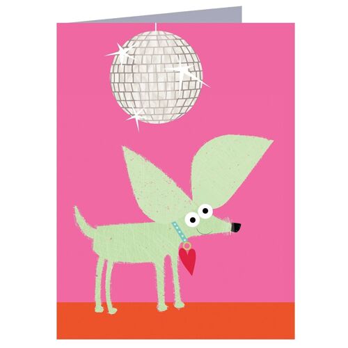 TW74 Mini Disco Chihuahua Card