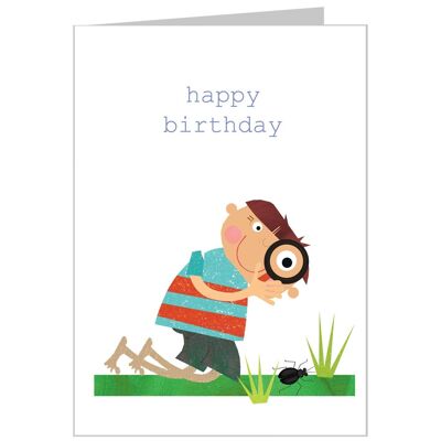 Tarjeta de cumpleaños TB21 Bug Boy
