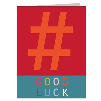 Carte de bonne chance Mini Hashtag STW08