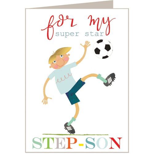 BY10 Football Step Son Card