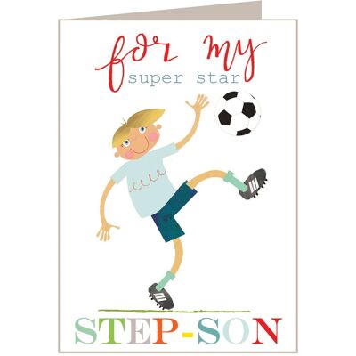 BY10 Football Step Son Card