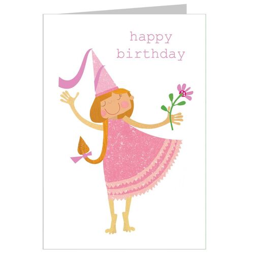 TB16 Princess Happy Birthday Card
