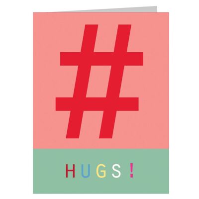 Carte Mini Hashtag Câlins STW10