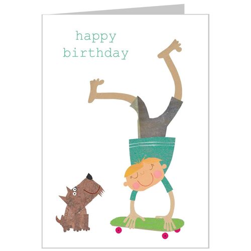 TB17 Skate Boarder Birthday Card