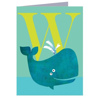 LTW23 Mini W for Whale Card