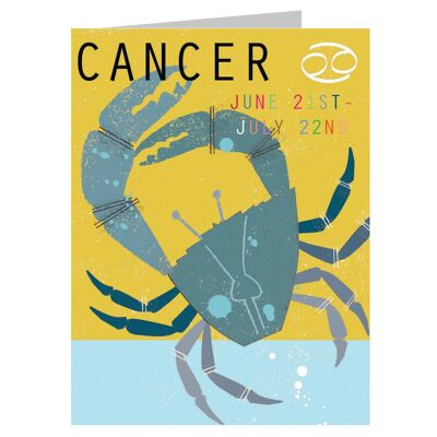 ZTW04 Mini carte du zodiaque Cancer