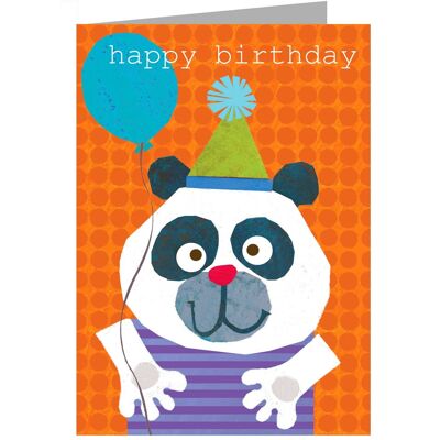 Carte d'anniversaire ZOS09 Panda