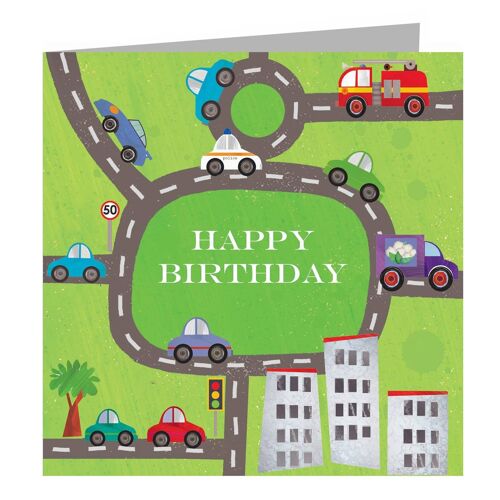 FN20 Cars Birthday Card
