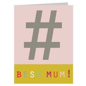 STW05 Mini Hashtag Meilleure Carte Maman 1