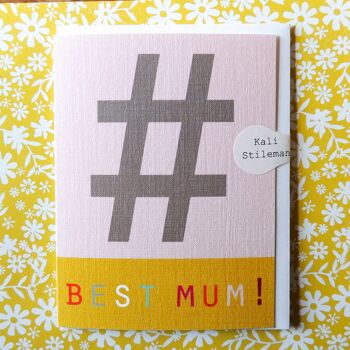 STW05 Mini Hashtag Meilleure Carte Maman 3