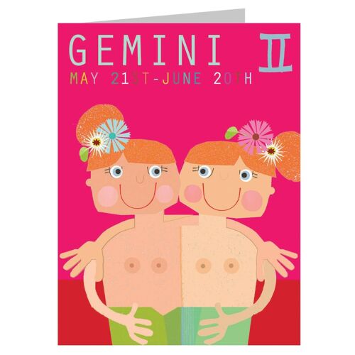 ZTW03 Mini Gemini Zodiac Card