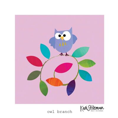 Lámina artística PR09 Owls Branch