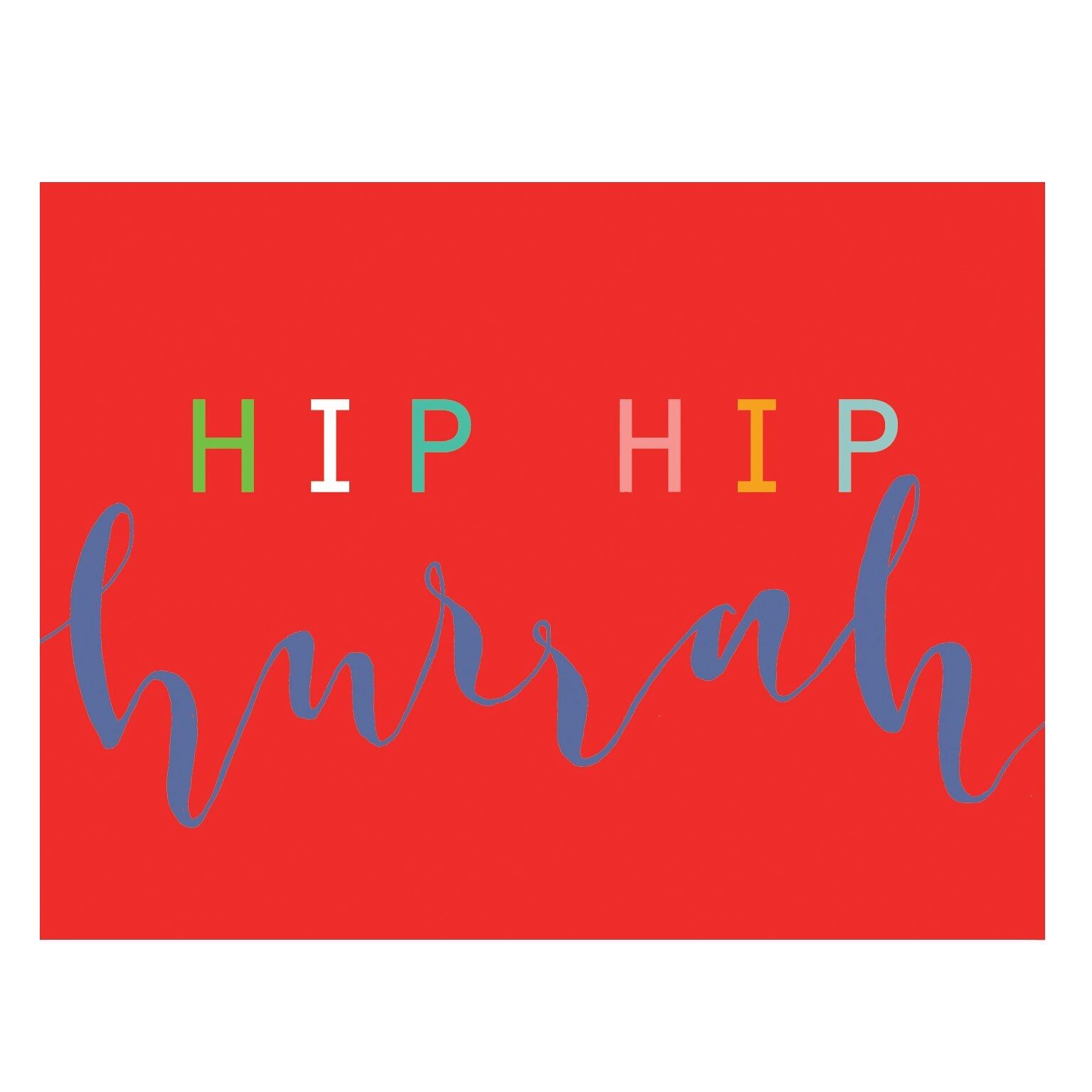 KBW20 Hip Hip Hurra Mini-Karte