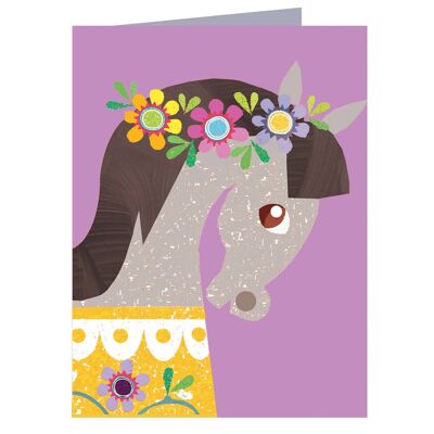KTW52 Mini Horse Greetings Card