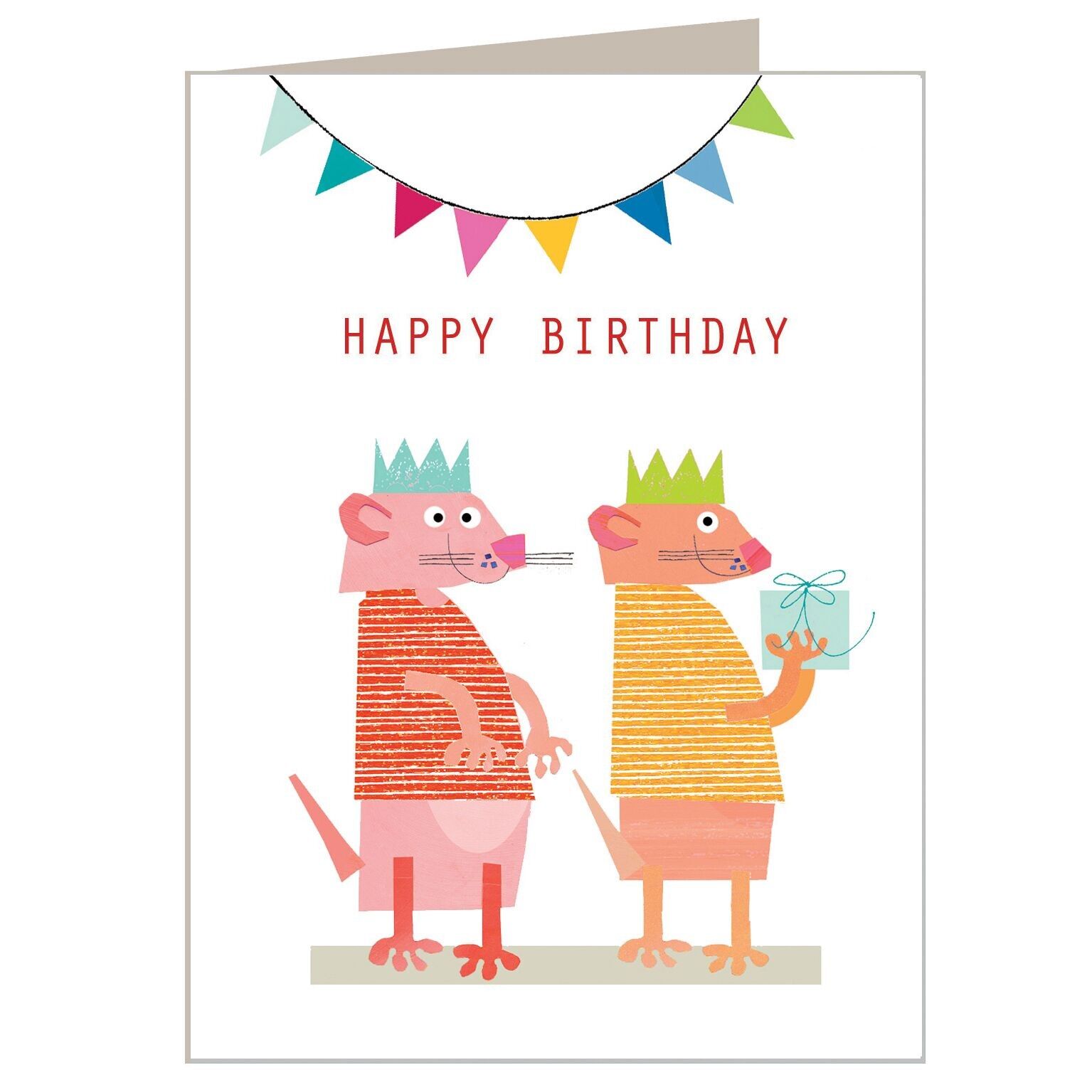 KTW17 Mini Suricati Buon Compleanno Card