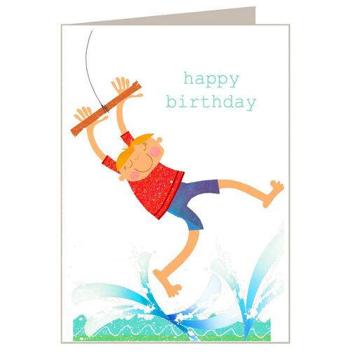 TB24 Rope Swing Birthday Card